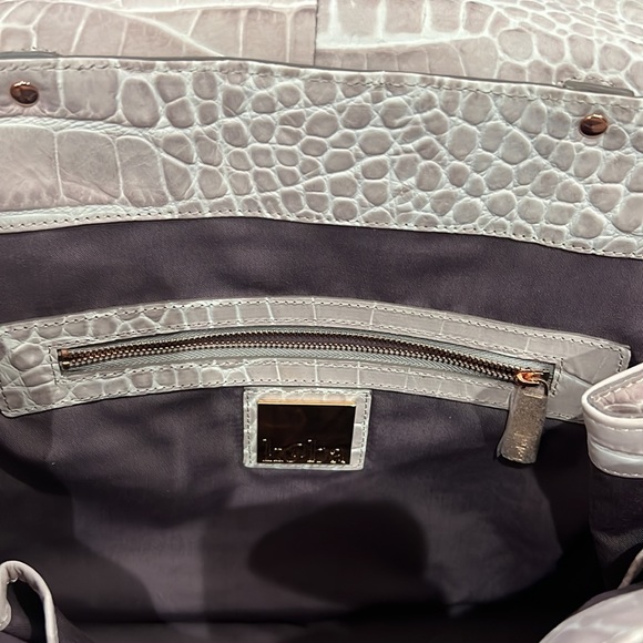 💕 Kooba gorgeous light pink rose gold handcrafted leather xlarge satchel nwot💕 - Picture 12 of 16